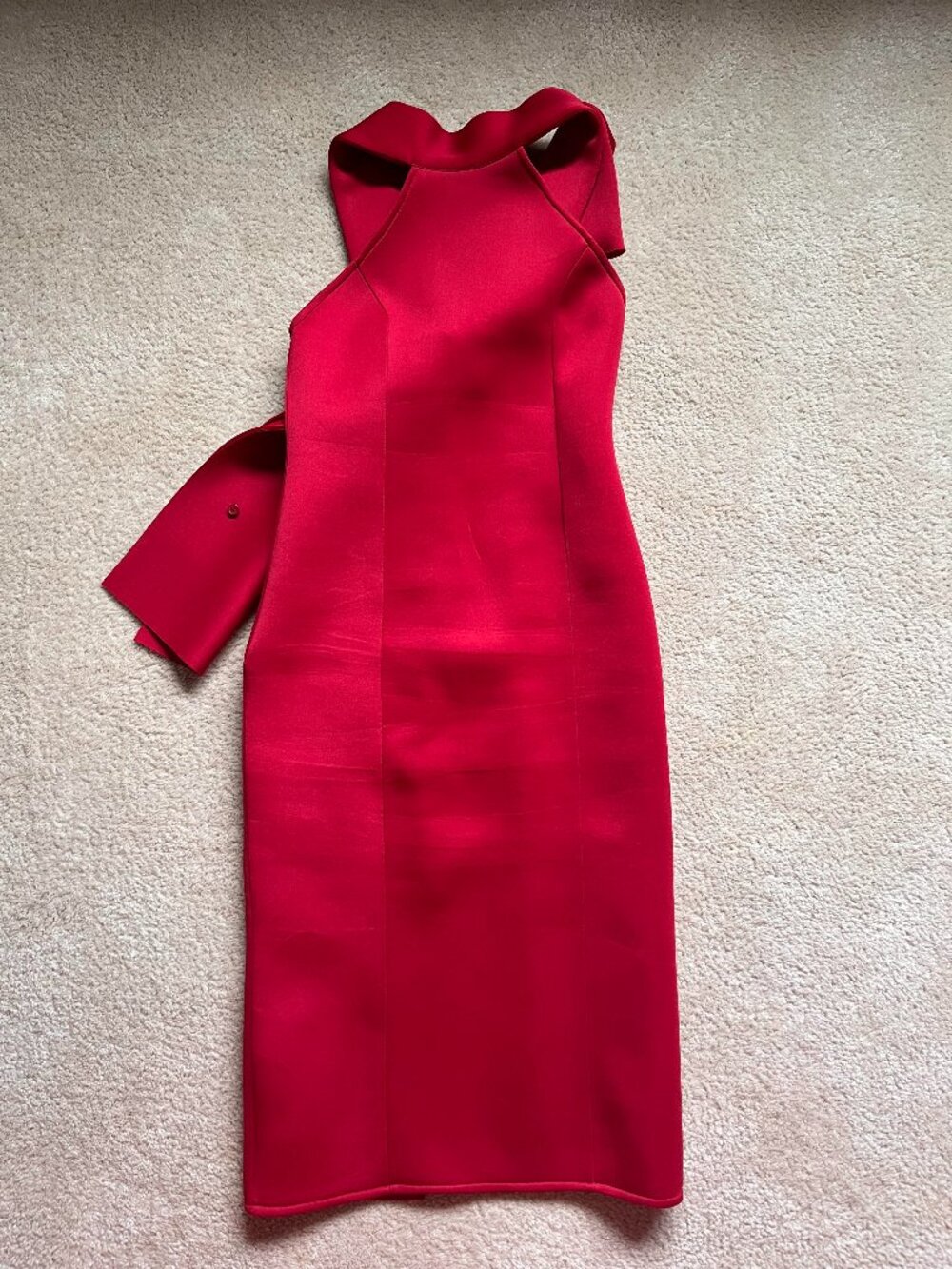 Missord Red Bandage Midi Dress Medium